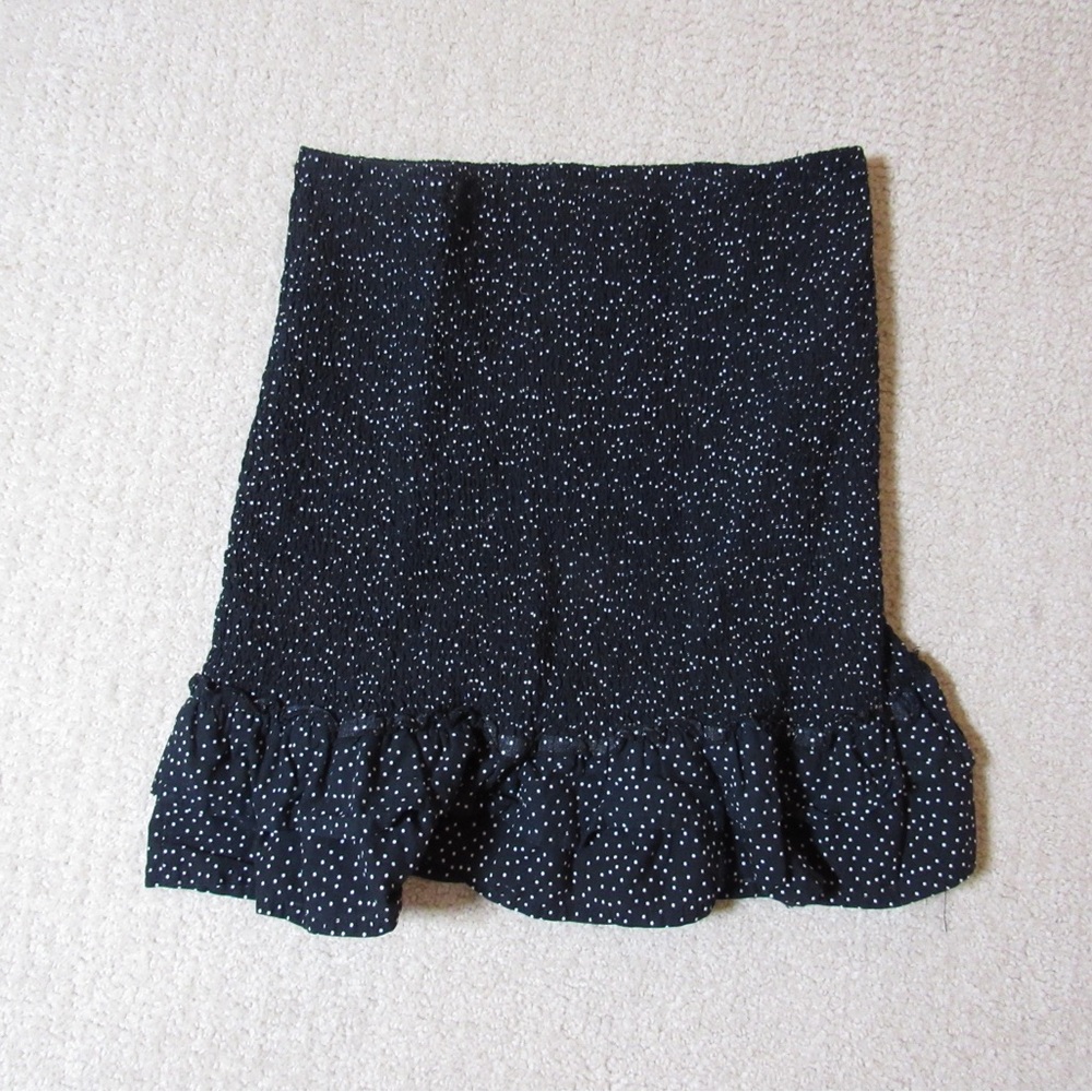 Black Polka Dot Mini Skirt/Top
